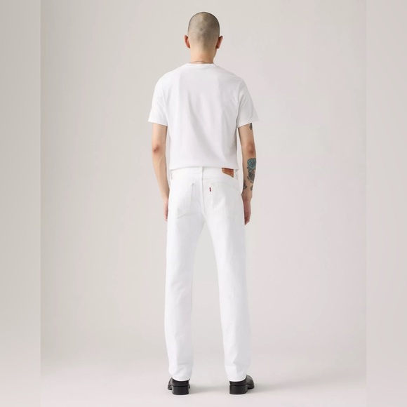 Men’s Levi’s 501 White Jean 32x28 Straight fit Button a fly - Picture 13 of 13